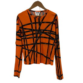 【中古】良品 HERMES エルメス ボルデュック ロングスリーブ カットソー サイズL オレンジ レディース Luxs ブランド古着のリュクス