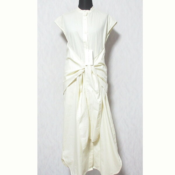 【中古】SATORU SASAKI サトル ササキ WRAP DRESS SHIRT COTTON シャツワンピース SS24-DR01-104 サイズ1 オフホワイト レディース 半袖ロング丈ワンピース 未使用