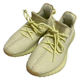 【中古】ADIDAS ORIGINALS アディダス オリジナルス YEEZY BOOST 350 V2 BUTTER スニーカー F36980 サイズ25.5cm ライトイエロー メンズ スニーカー 美品