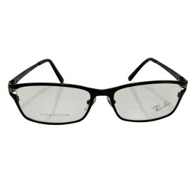 【7%OFFクーポン！2点以上で利用可】【中古】Ray-Ban レイバン メタルメガネフレーム RB8272D 度なし ブラックフレーム クリアレンズ メンズ メガネ 新品同様