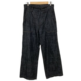 【7%OFFクーポン！2点以上で利用可】【中古】美品 Y's ワイズ ヨウジヤマモト 8OZ DENIM WORK PANTS ワークデニムパンツ YT-P03-028 サイズ1 ブラックグレー レディース Luxs ブランド古着のリュクス