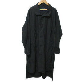 【中古】良品 S’YTE サイト ヨウジヤマモト スタンドカラー ロングシャツコート UW-B41-096 3 ブラック メンズ レディース Luxs ブランド古着のリュクス