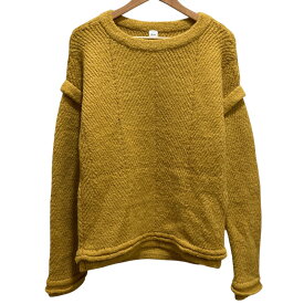 【中古】美品 ELIN エリン アルパカブレンド ニットセーター サイズ00 マスタード レディース Luxs ブランド古着のリュクス