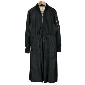 【中古】美品 furfur ファーファー MA-1 ロングコート RWFC225004 サイズ0 ブラック レディース Luxs ブランド古着のリュクス