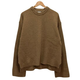 【中古】GANNI ガニー オーバーサイズ ニット セーター S ブラウン レディース 長袖セーター 美品