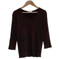 【中古】25AW EVERYDAY I LIKE エブリデイアイライク ドゥーズィエムクラス リブUネックプルオーバー ニ…