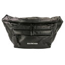 【中古】BALENCIAGA バレンシアガ パデッド レザー ボディバッグ ショルダーバッグ 695517 ブラック メンズ レディー…