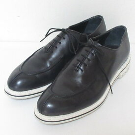 【中古】Berluti ベルルッティ レザー ダービーシューズ サイズ38.5 24.5cm相当 ブラック レディース ドレスシューズ 良品