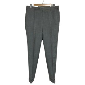 【7%OFFクーポン！2点以上で利用可】【中古】Brioni ブリオーニ CANAZEI ウール スラックスパンツ サイズ48 グレー メンズ スラックスパンツ 良品