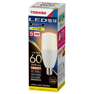 �y�@�l�l�����z���� LED�d�� T�`�^�C�v 60W���� �d���F2700K ����E17 LDT6L-G-E17/S/60W2