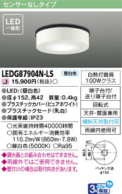 【法人様向け】東芝ライテック LED屋外小形シーリング LEDG87904N-LS
