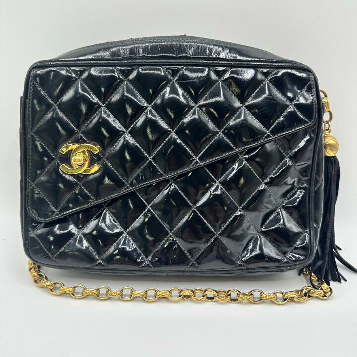 楽天市場】【中古】Chanel シャネル マトラッセ エナメル ターンロック 