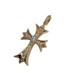 CHROME HEARTS �N�����n�[�c �^�C�j�[CH�N���X 22K PAVE�_�C�� �S�[���h�l�b�N���X�g�b�v �s���N�S�[���h F�T�C�Y ���V�i��