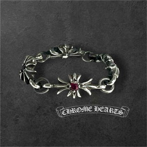 CHROME HEARTS �N�����n�[�c TINY E CH PLUS RUBY RING �^�C�j�[E CH�v���X ���r�[ �����O SV925 10���T�C�Y ���l�C��������