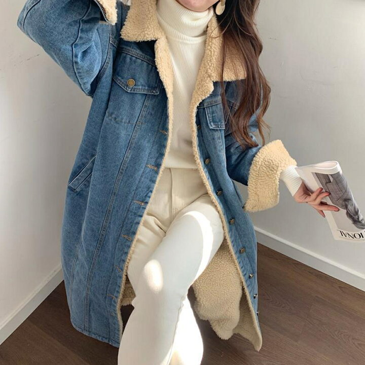 楽天市場】送料無料 レディース コート アウター デニム ロングコート  