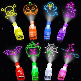 ハロウィン 指ライト40個 パーティー景品 子供用 おもちゃ お菓子なし ギフト 仮装 ピニャータ 中身 ブラックライト 光る 小物 大量 昆虫観察キット