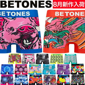 【300円OFFクーポン配布中～4/22 23:59】BETONES ビトーンズ ボクサーパンツCHURCH MACRO BANDANA フリーサイズ おしゃれ かわいい メンズ ブランド 下着 パンツ インナー ローライズ プレゼント ギフト ラッピング 無料 彼氏 男性 勝負下着