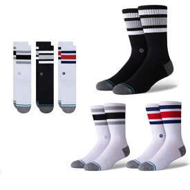 【ポイント10倍+クーポン！～6/11 1:59】STANCE SOCKS スタンスソックス 靴下 3枚 セット THE BOYD 3PACK 3足 セット 無地 シンプル メンズ 定番 ブランド おしゃれ スポーツ 下着 インナー プレゼント ラッピング 無料 彼氏 男性 大人 父の日ギフト