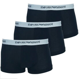 【3枚セット】エンポリオ アルマーニ ボクサーパンツ 3枚セット 無地 シンプル コットン EMPORIO ARMANI メンズ ブランド 下着 パンツ インナー エンポリオアルマーニ プレゼント ラッピング 無料 彼氏 男性