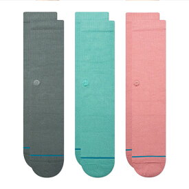 STANCE SOCKS スタンスソックス 靴下 福袋 2024 3枚 セット ICON JOVEN OG 3PACK 3足 セット 無地 シンプル メンズ ブランド おしゃれ スポーツ 下着 インナー プレゼント ラッピング 無料 彼氏 男性 大人