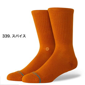 STANCE SOCKS スタンス ソックス 靴下 ICON 無地 シンプル 黒 白 ホワイト メンズ レディース 定番 ブランド おしゃれ スポーツ プレゼント ギフト ラッピング 無料 女性 彼氏 男性 大人