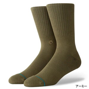 メール便送料無料STANCEスタンスソックスSTANCEsocksICON無地シンプル黒白ホワイト靴下メンズレディース定番ブランドおしゃれスポーツ正規品下着インナープレゼントギフトラッピング無料xl女性彼氏父男性旦那大人同梱クリスマス
