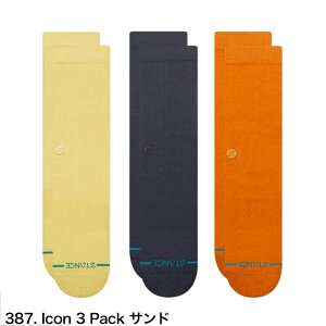 STANCE SOCKS �X�^���X �\�b�N�X �C�� 3�� �Z�b�g ���� 2025 ICON JOVEN OG 3PACK ���n �V���v�� �����Y ���f�B�[�X �u�����h �Z�[�� ���� ������� �X�|�[�c �v���[���g ���b�s���O ���� �ގ� �j�� ��l