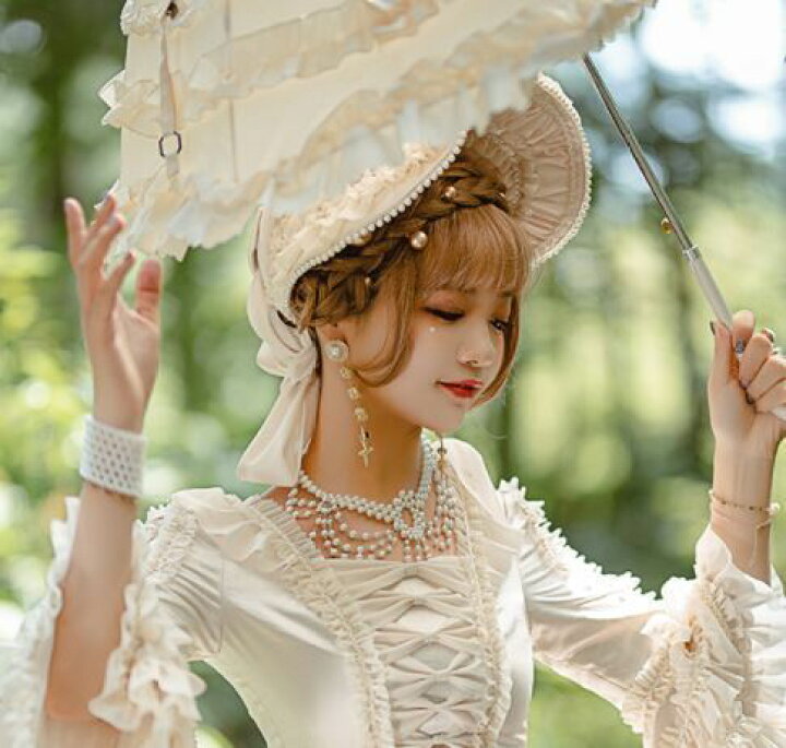 楽天市場】ボンネット 4色 通年 春夏 帽子 クラシカル クラロリ 姫ロリ 