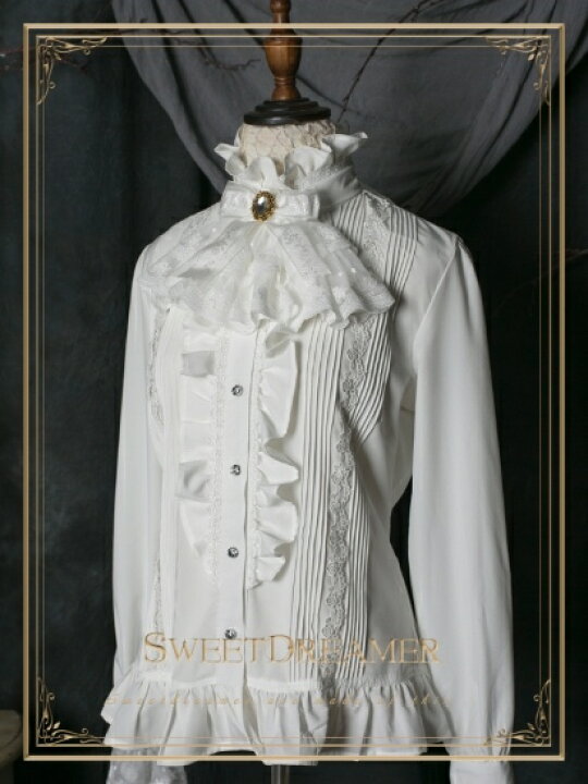 楽天市場】ロリータ SweetDreamer Vintage フリル立ち襟ブラウス 
