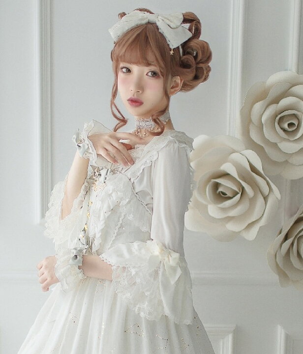 Amazon | コスプレロリータ 上質シフォンブラウス レディースシャツ 姫