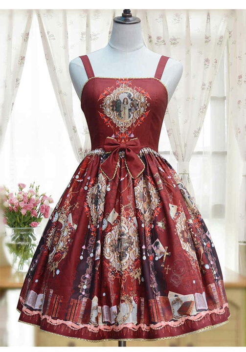 楽天市場】【即納品あり】ロリータ 天国の花園ジャンパースカート jsk  