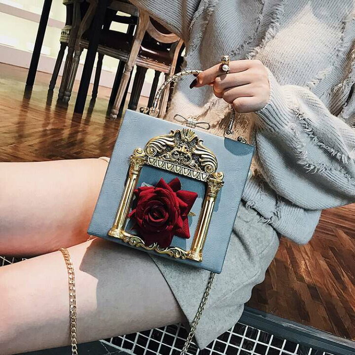 楽天市場】ロリータ 薔薇モチーフバッグ ショルダーバッグ 