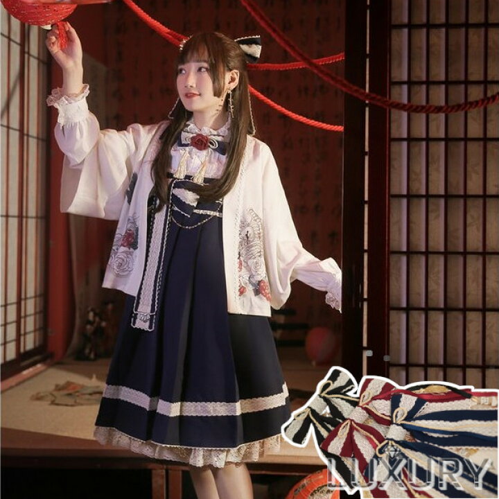 楽天市場】ロリータ NyaNya 和風 大きなヘアリボン ヘアコーム付き 