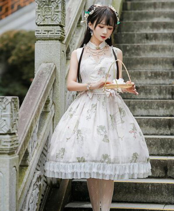 楽天市場】ロリータ Cyan Lolita ワンピース 華ロリ フリル 上品 