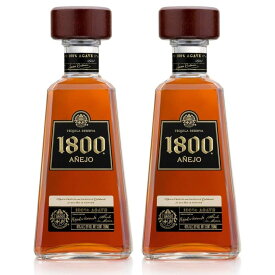 【最安値挑戦】テキーラ クエルボ 1800 アネホ 40度 750ml 2本セット 「樽熟成によるまろやかで奥深い味わい」 Jose Cuervo 1800 Añejo 並行輸入品 ギフト 贈答用 パーティー シャンパン