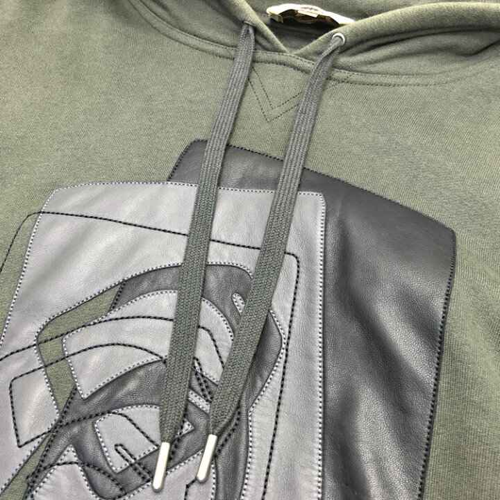 楽天市場】HERMES エルメス レザーパッチ スウェット パーカー 