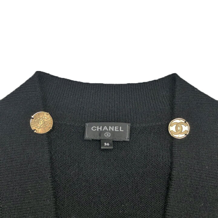 楽天市場】CHANEL シャネル カシミヤ ココマーク マルチボタン 