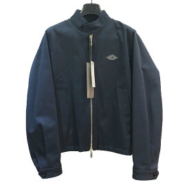 Dior×NIKE ディオール×ナイキ AIR DIOR ジョーダン ジップアップジャケット ブルゾン 033C402A4120 20SS メンズ サイズ44 ネイビー 未使用品 本物 送料込み 送料無料!!