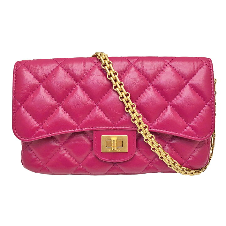 楽天市場】CHANEL シャネル 2.55 マトラッセ チェーンウォレット 