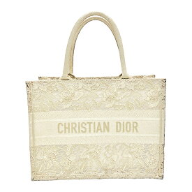 【中古】 Christian Dior クリスチャンディオール Dior Book Tote M ディオール ブックトート ミディアム M1296ZEAV_M01E トワル ドゥ ジュイ エンブロイダリー トートバッグ ベージュ レディース 中古品 本物 送料込み!!