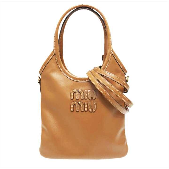 楽天市場】【中古】MIU MIU ミュウミュウ IVY Leather Handbag 