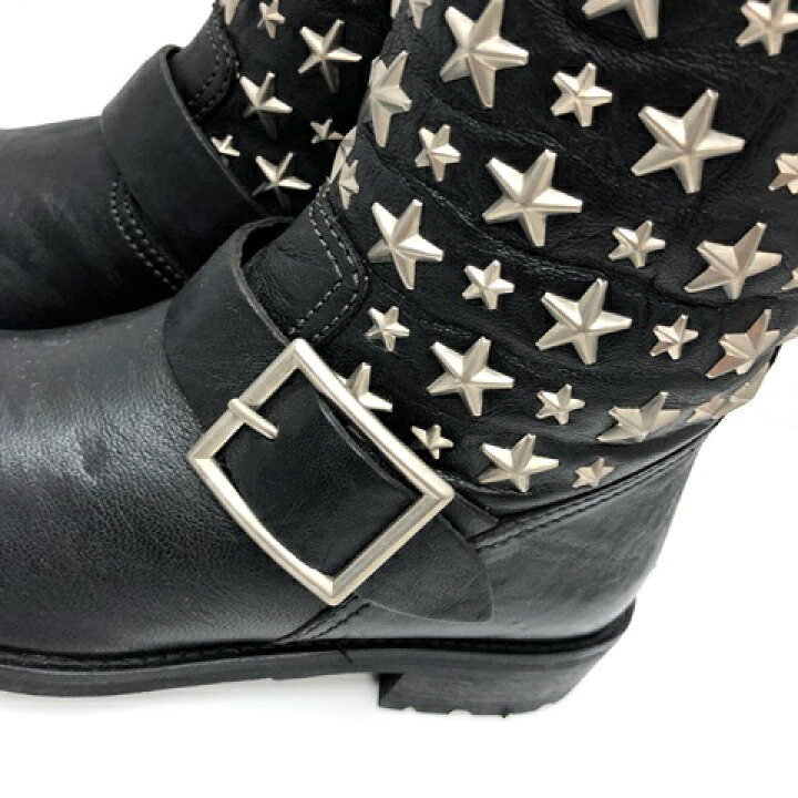 楽天市場】JimmyChoo ジミーチュウ エンジニアブーツ バイカーブーツ 