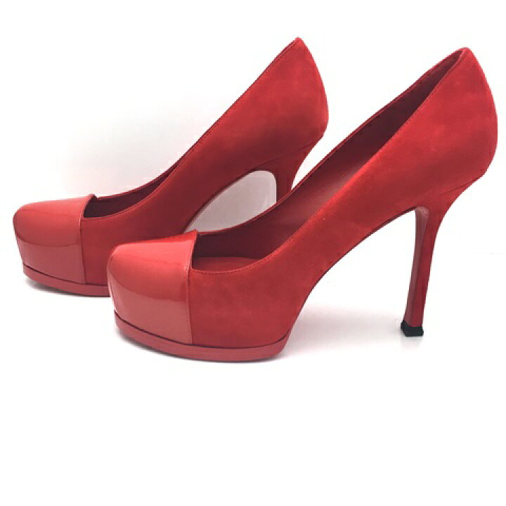 楽天市場】【中古】 SaintLaurent サンローラン YSL パンプス スエード  