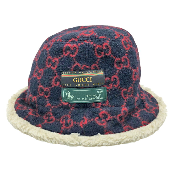 楽天市場】GUCCI グッチ GG ウール バケットハット 【604194】 size=L 