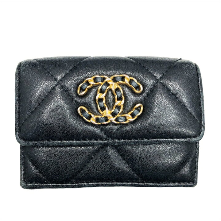 楽天市場】【中古】CHANEL シャネル 19 スモール フラップ コンパクト 
