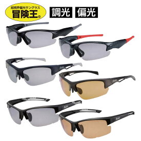 冒険王 偏光 調光 偏光サングラス サングラス LASER SATELLITE レーザーサテライト LST-10 LST-18 LST-19 偏光サングラス 偏光グラス UV カット ゴルフ 野球 海水浴 車の運転 日焼け止め対策 屋内 屋外 視泉堂
