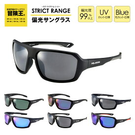 視泉堂 冒険王 サングラス 偏光 偏光サングラス 青いレンズ ブルーレンズ ミラーレンズ STRICT RANGE 反射防止 偏光グラス アウトドア キャンプ 釣り スポーツ ゴルフ 野球 旅行 海水浴 車の運転 日焼け止め対策 メンズ レディース 男女兼用 紫外線 対策 カット