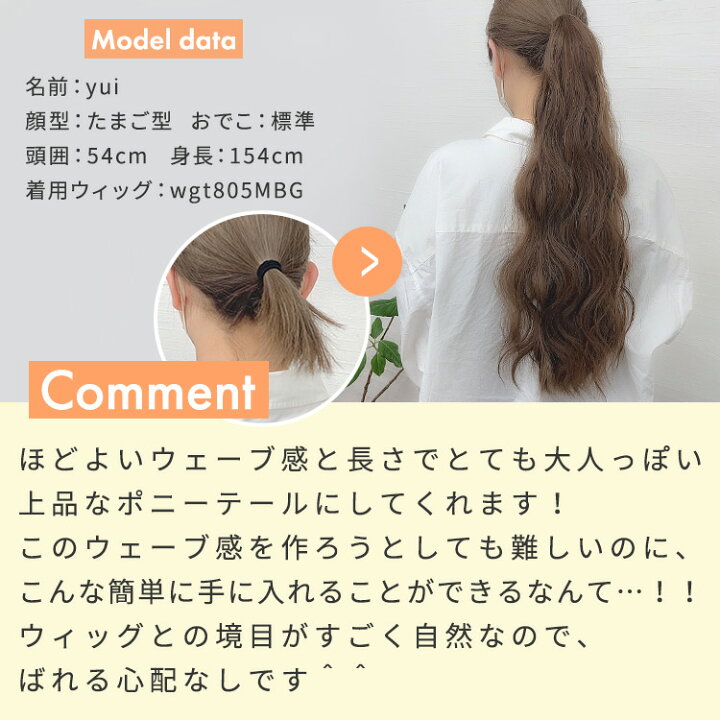 超お買い得!】 ポニーテールウィッグ 自然カラー ヘアスタイル 40 ポニーテールウィッグ 自然カラー ヘアスタイル 40