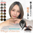部分ウィッグ 頭頂部 白髪隠し ウィッグ 人工毛 ファイバー ショート ボブ 薄毛隠し 送料無料 「マジックエクステ シ…
