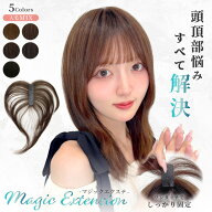 部分ウィッグ 頭頂部 白髪隠し ウィッグ 人毛ミックス ショート ボブ ミディアム ロング 薄毛隠し 送料無…